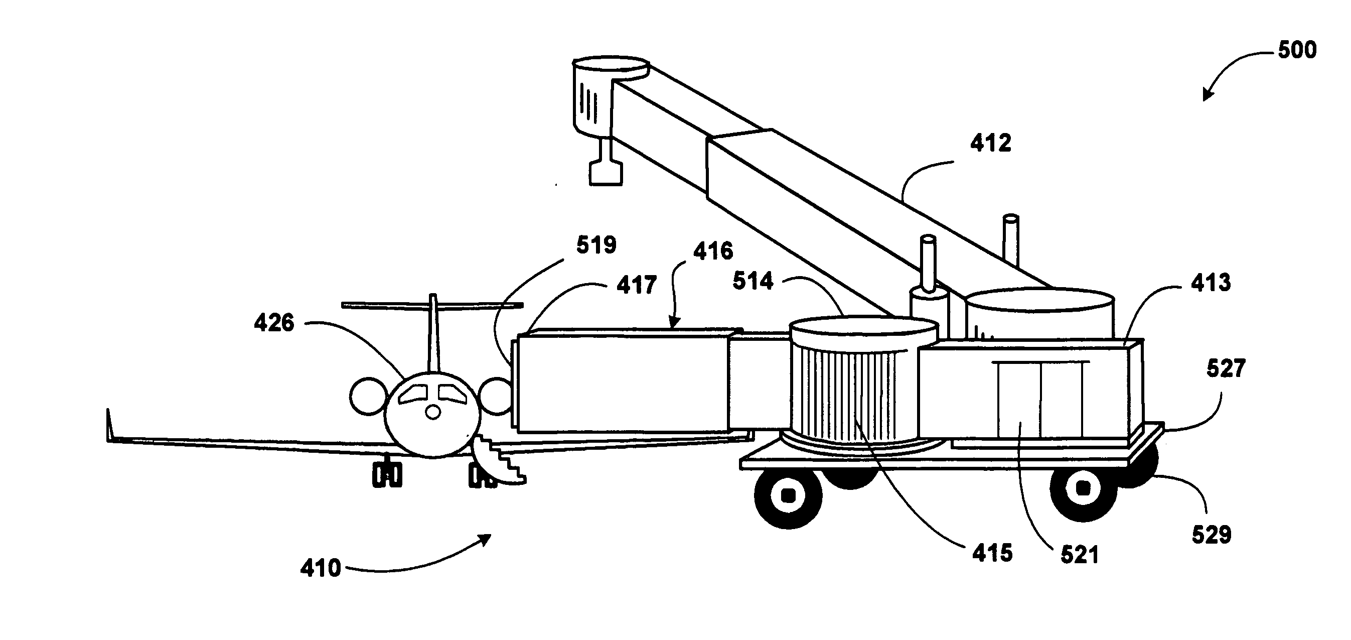 Air-taxi stands, boarding bridges for air taxis, and methods of using same