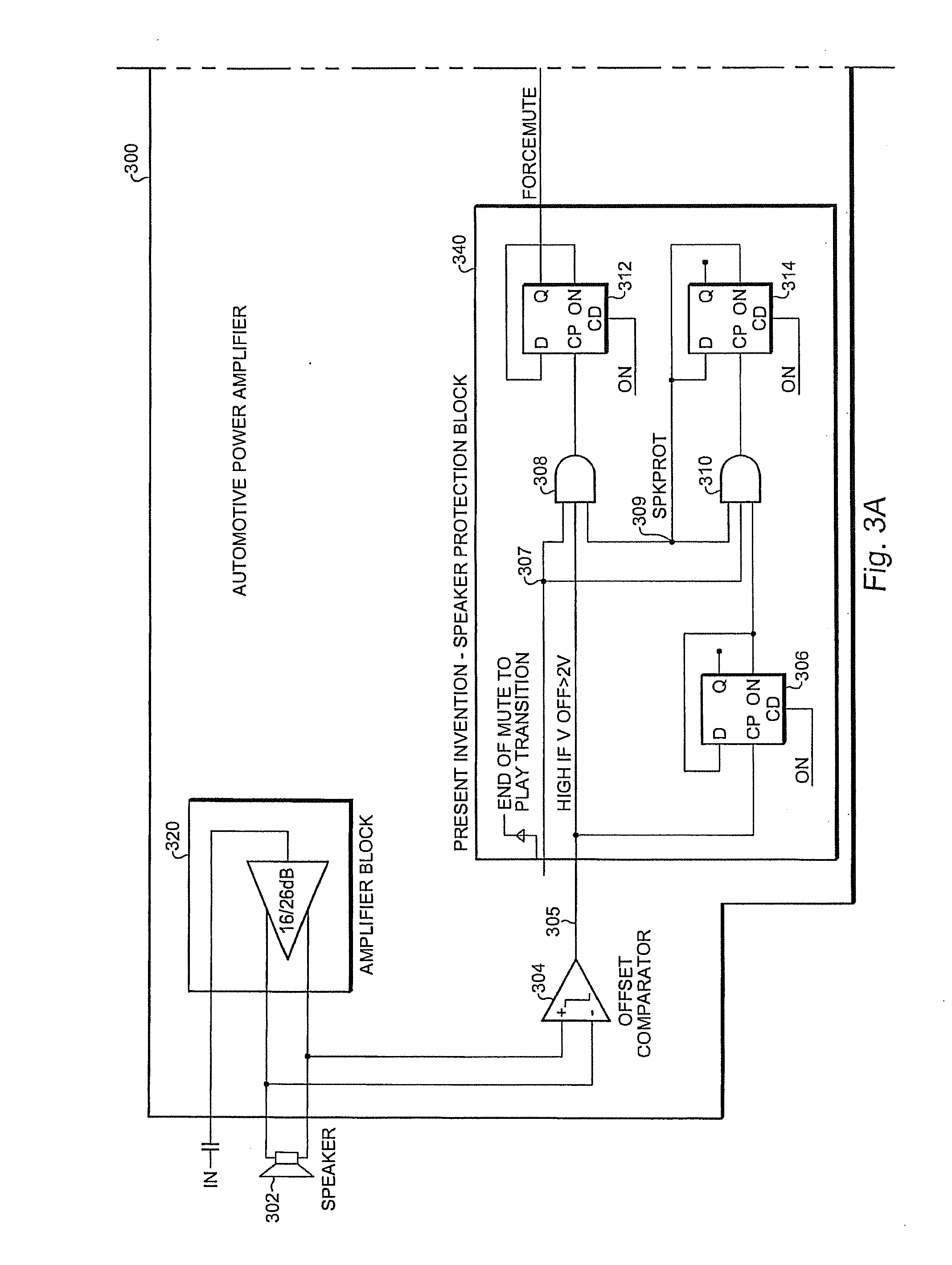 Embedded speaker protection for automotive audio power amplifier