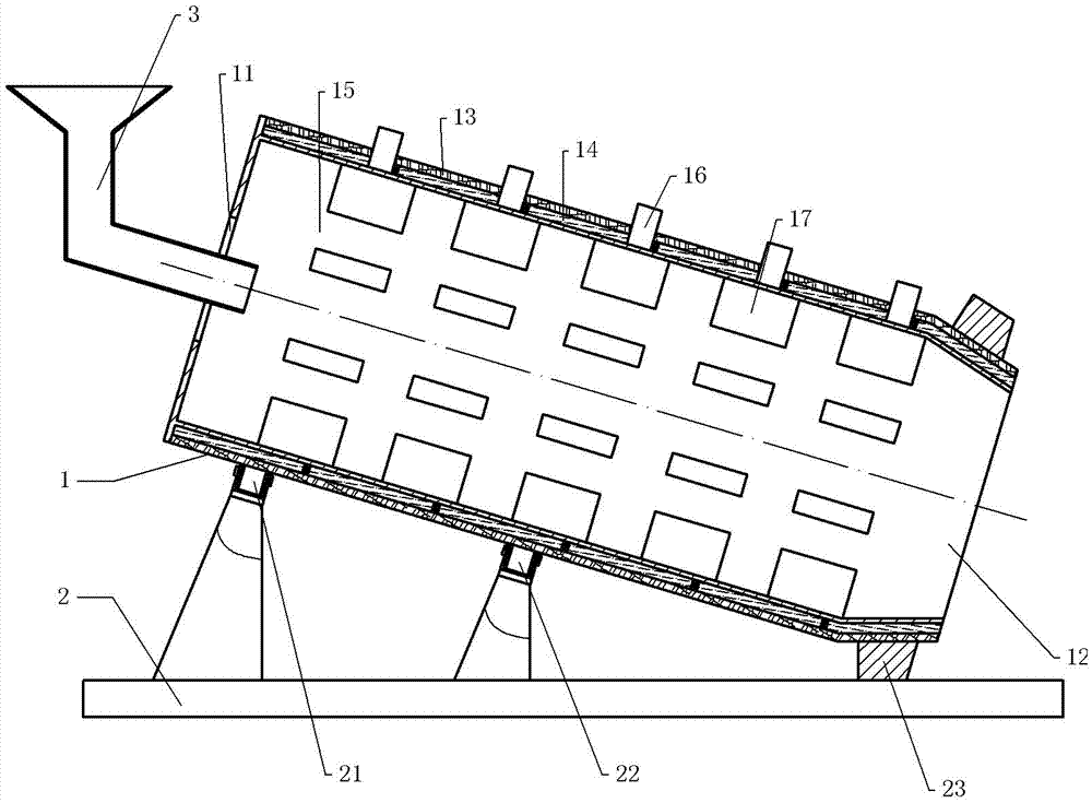 Sliding type feed drying equipment