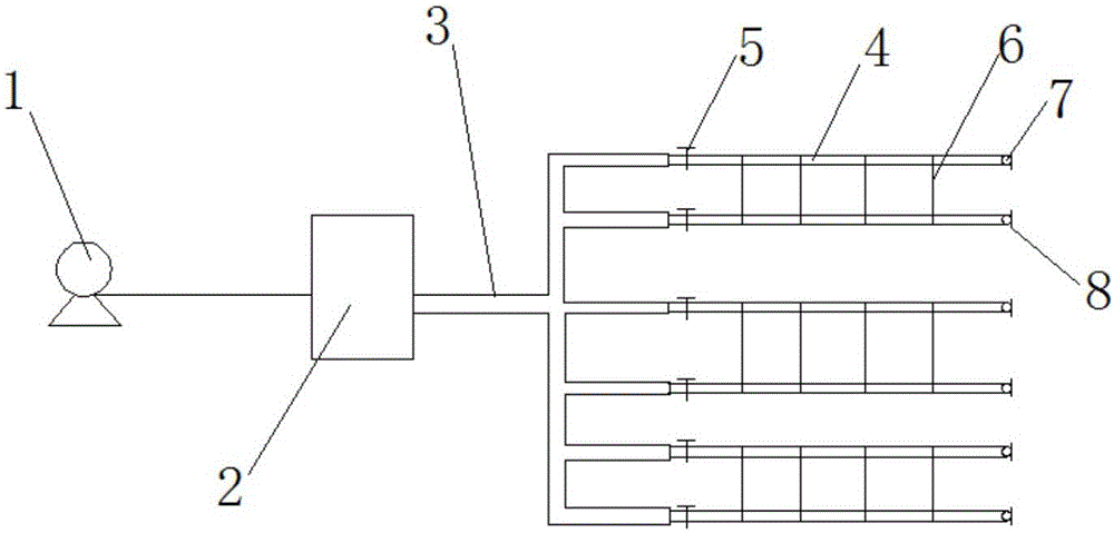 Irrigation system for blueberry demonstration park and planting method