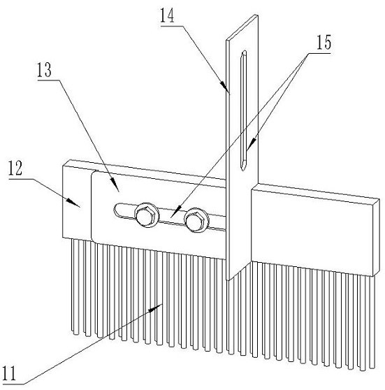 Outer span lug filter plate automatic cleaning device and corresponding automatic plate pulling and sweeping mechanism