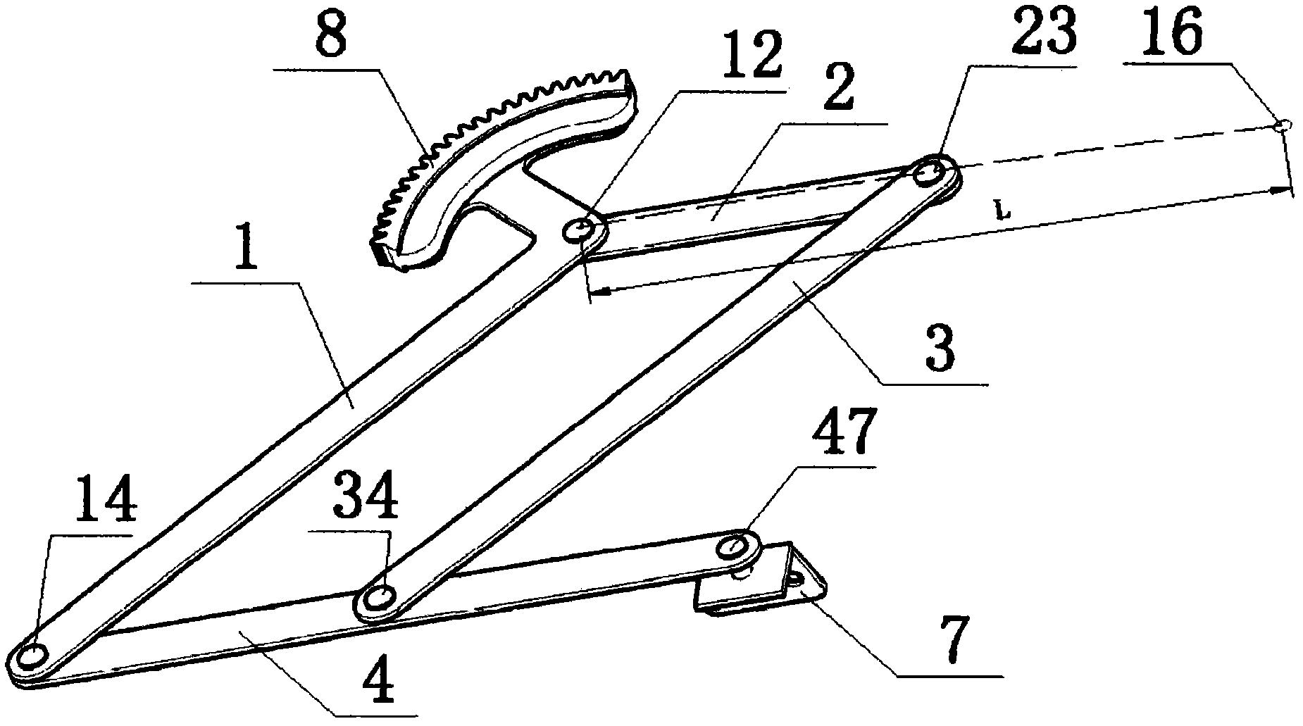 Connecting-rod opening and closing mechanism used for casement doors and windows and suspended sash windows