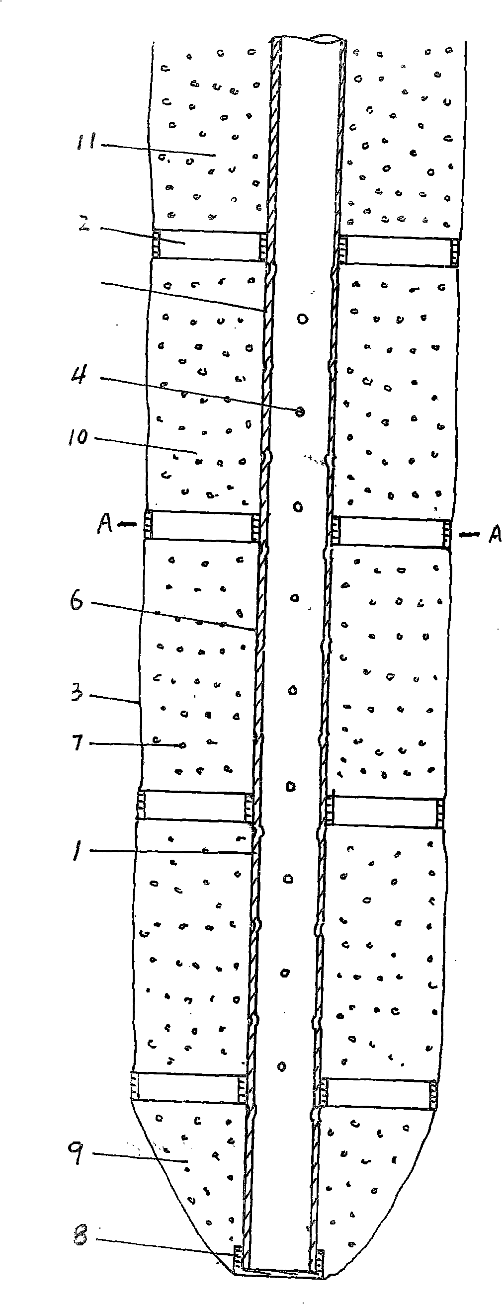 Method for consolidating soft soil ground foundation by dynamic pre drainage consolidation method