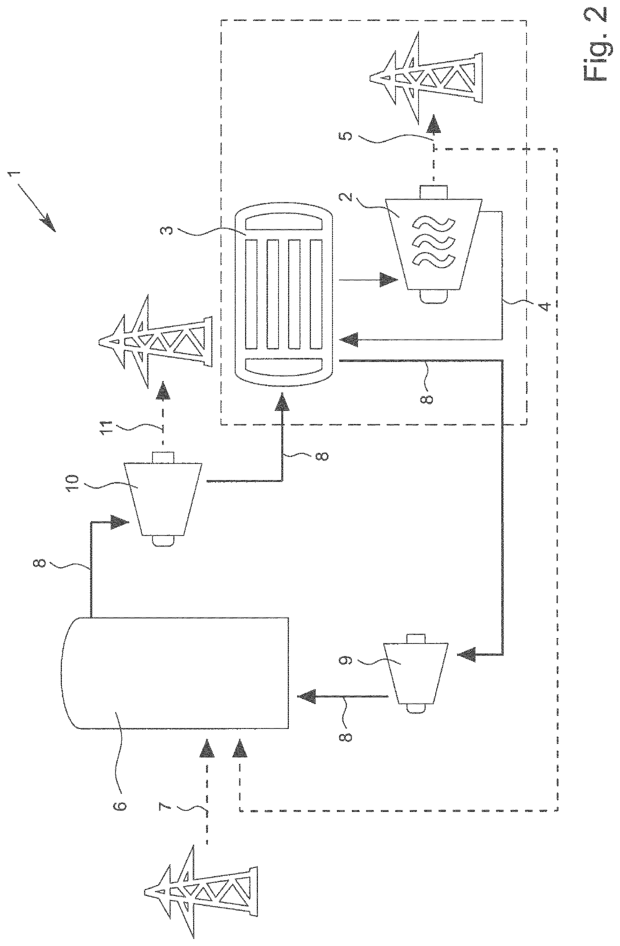 Method for adapting the output of a steam-turbine power station, and steam-turbine power station