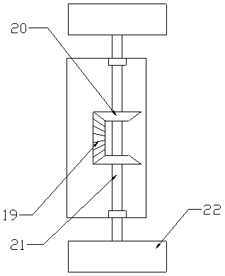 Mechanical driving type double-disc heading device used for heading machine