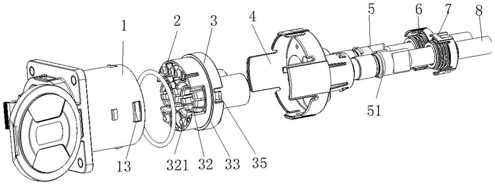 Novel charging connector