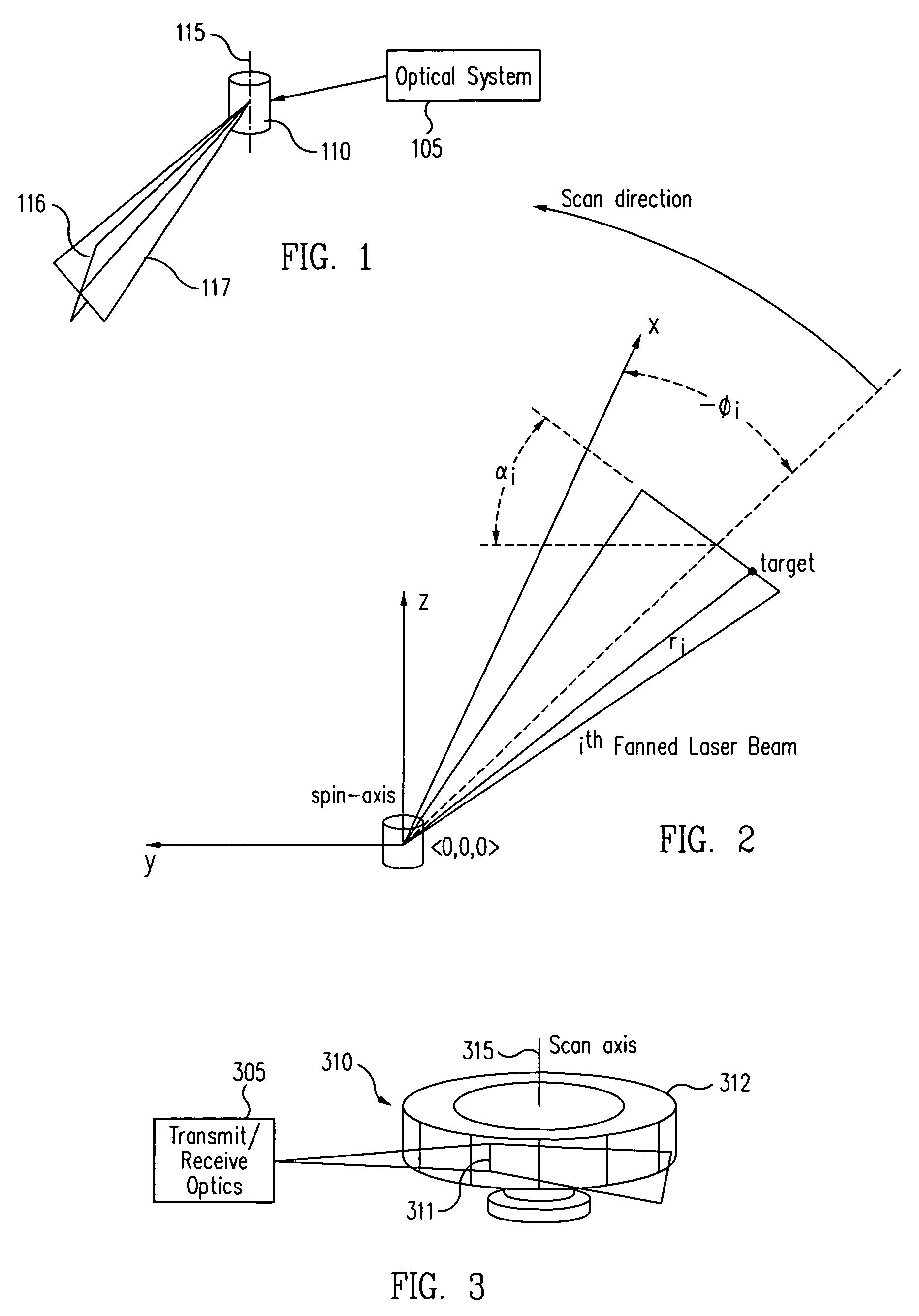 Multiple fanned laser beam metrology system