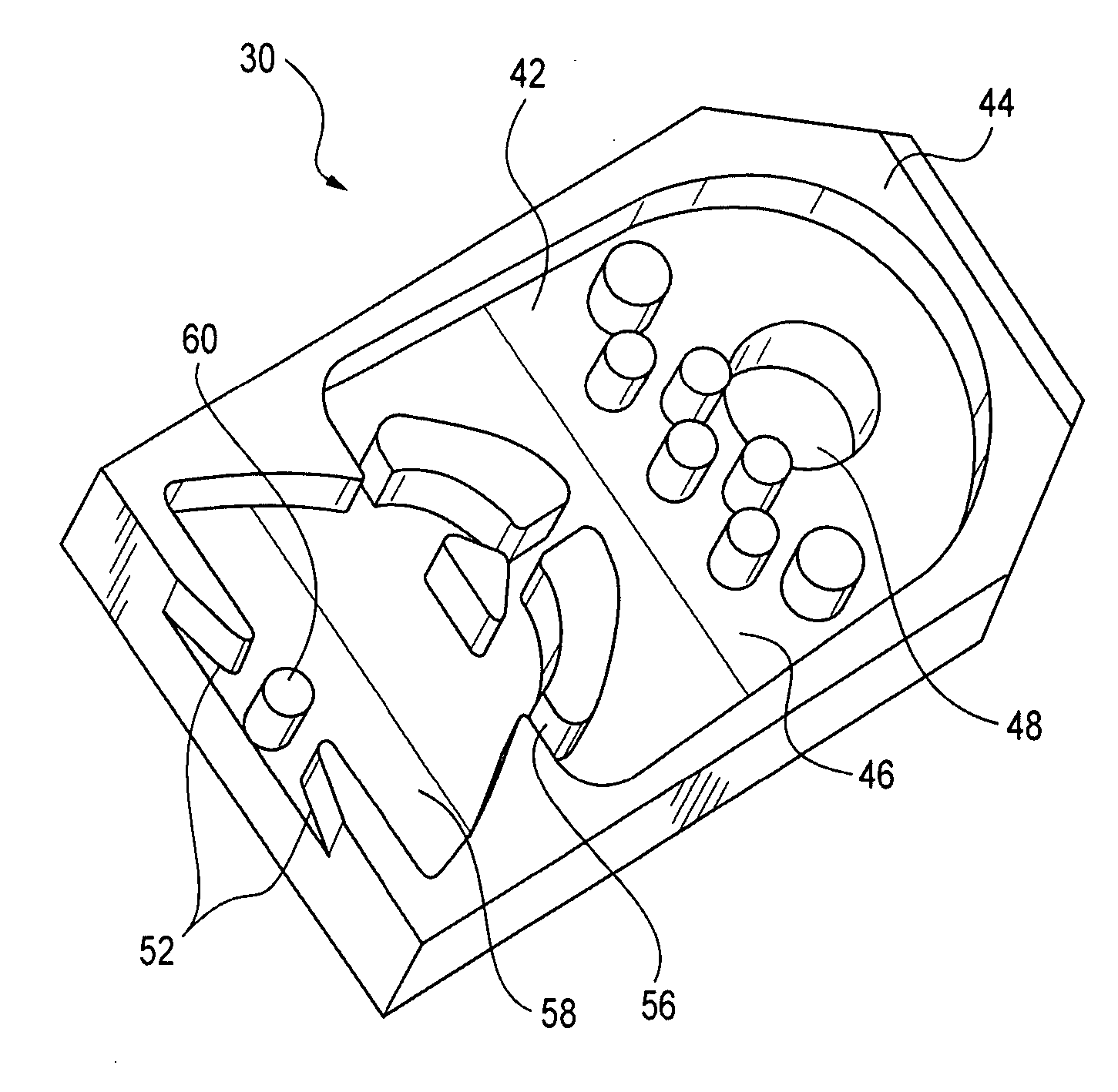 Fluidic oscillators and enclosures with split throats