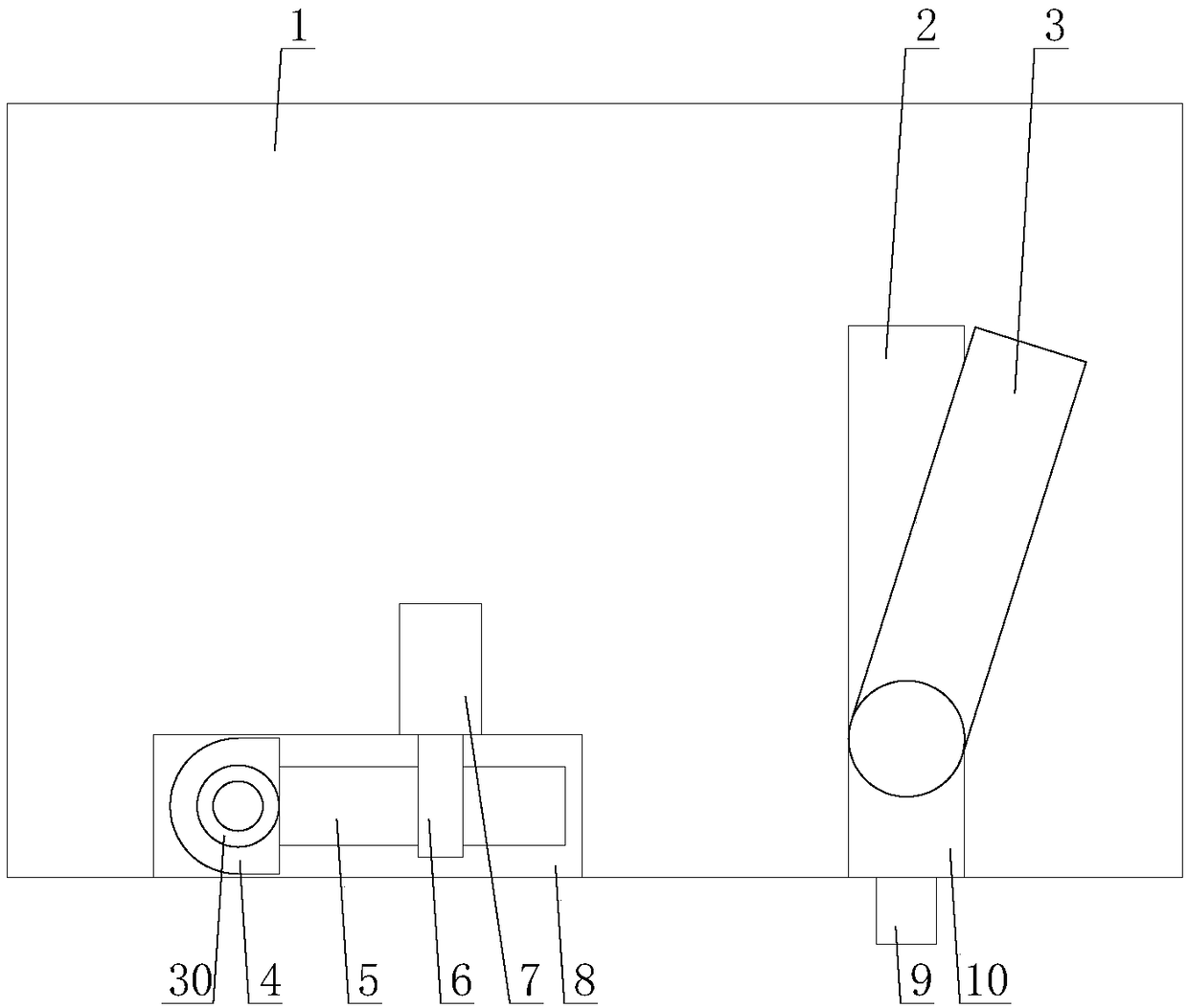 Stable mobile-phone card swiping device with plugging connector protection function