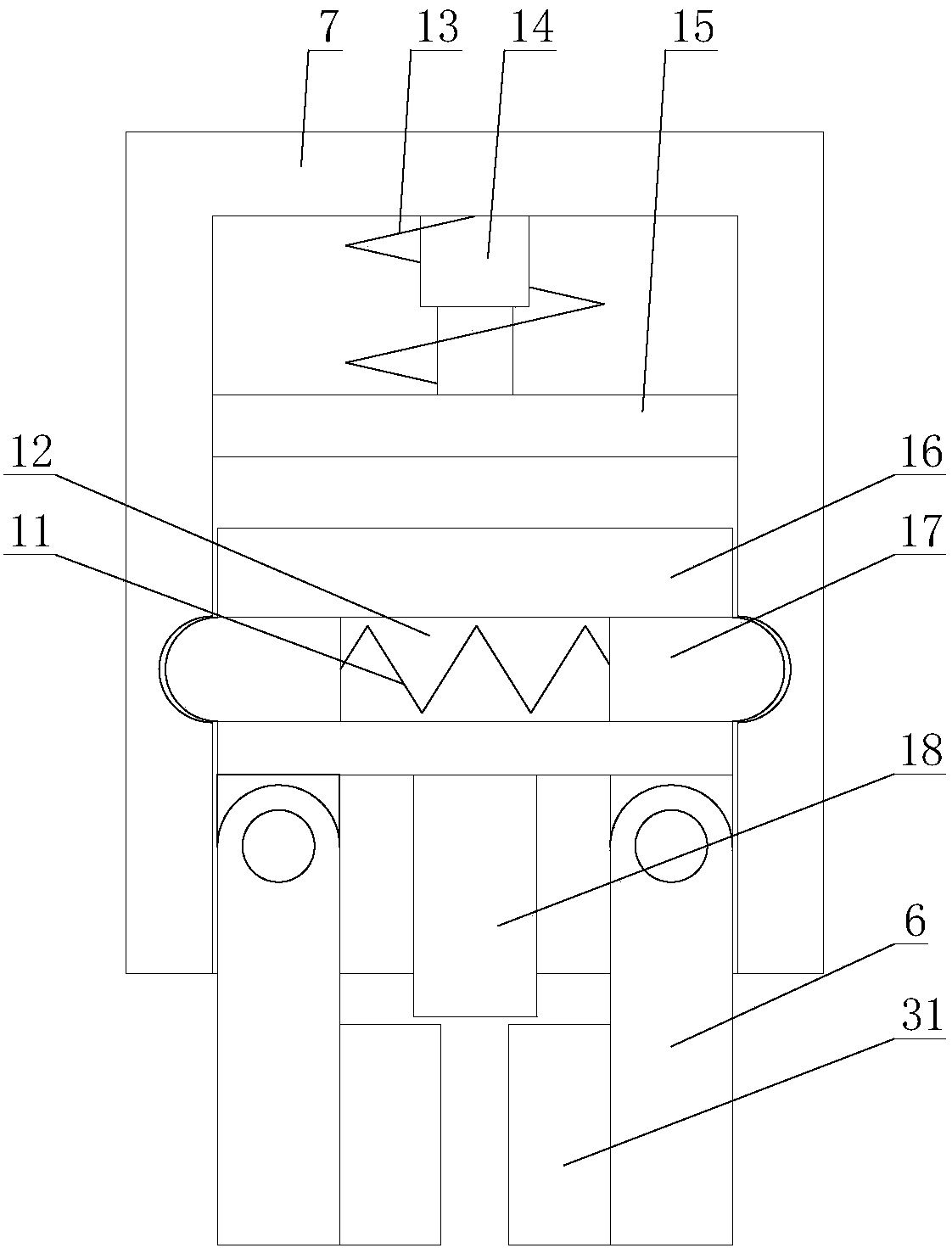 Stable mobile-phone card swiping device with plugging connector protection function