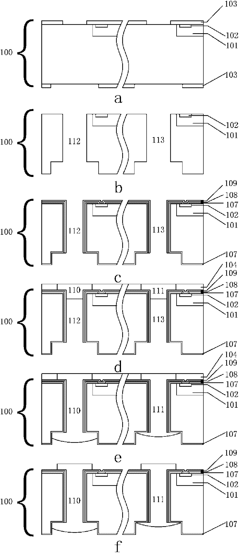 Through silicon hole structure with step and manufacture process of through silicon hole