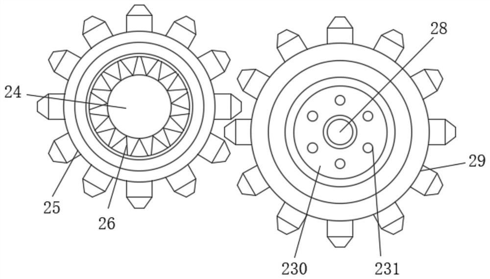 Shore-based feed scattering device with flow adjusting mechanism for aquaculture