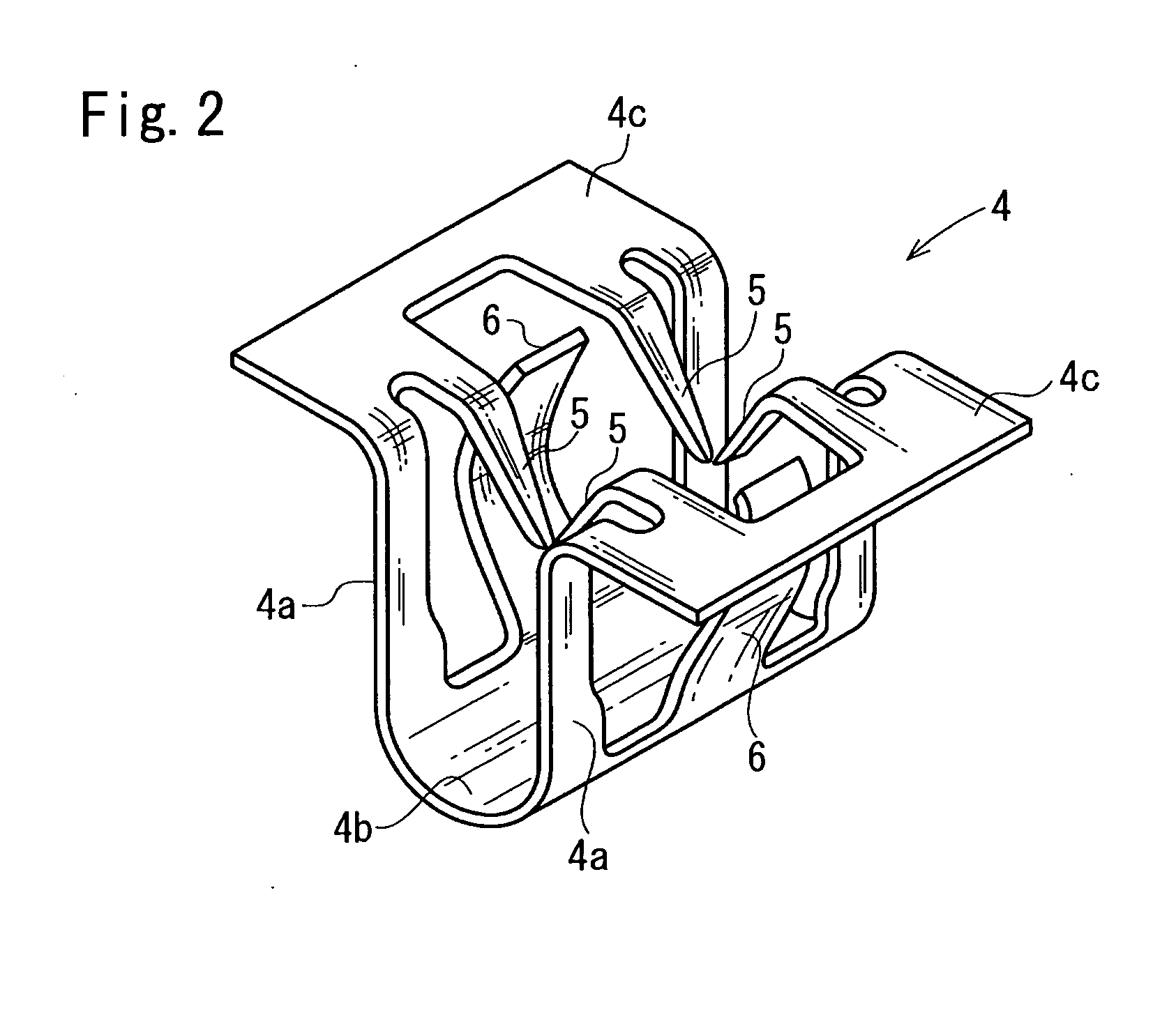 Mounting structure for EA material