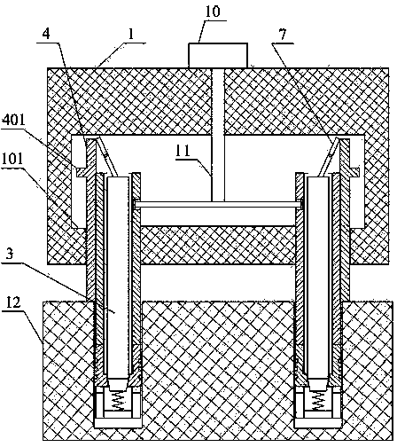 Short connecting device