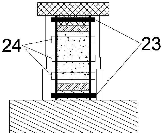 Rock-soil material penetration deformation testing method under complex stress state and test device