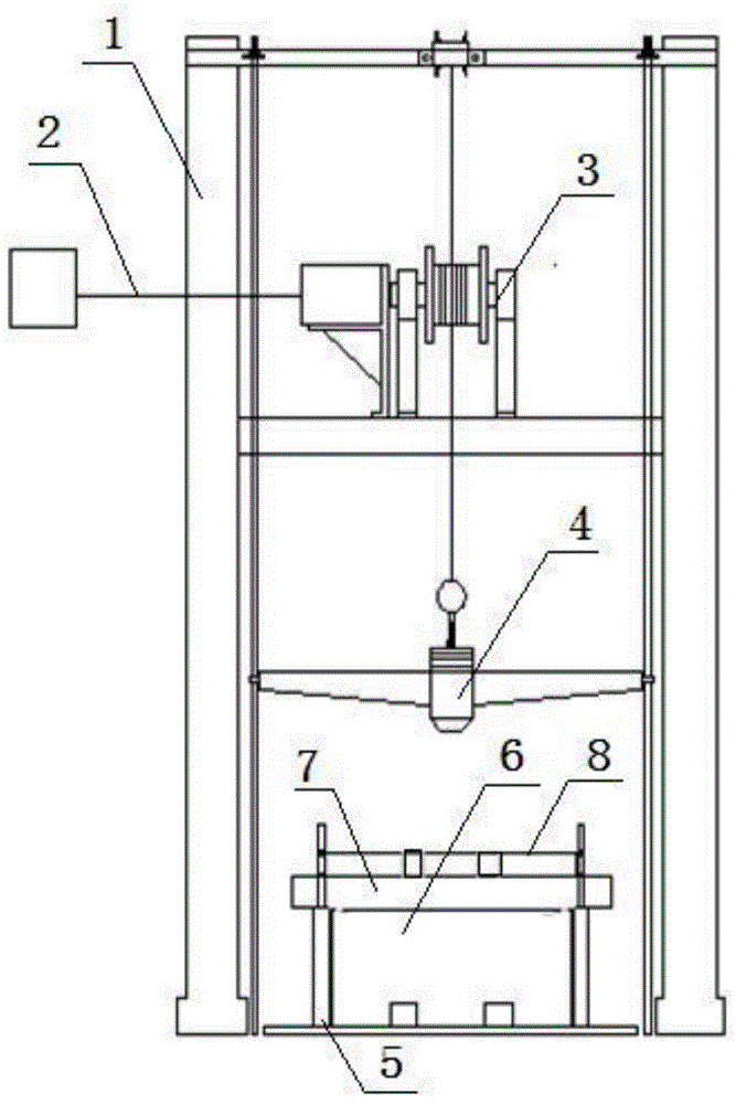 Automatic tunnel inverted arch impact model system