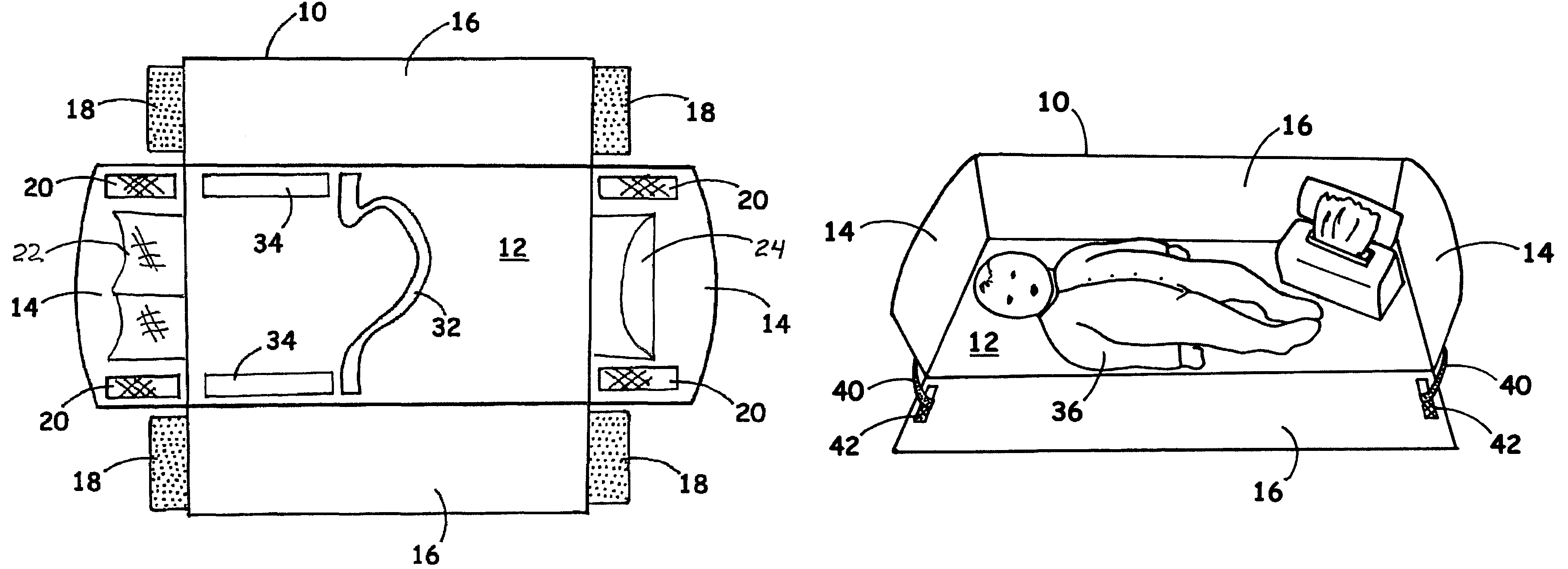 Infant pad assembly with multiple configurations