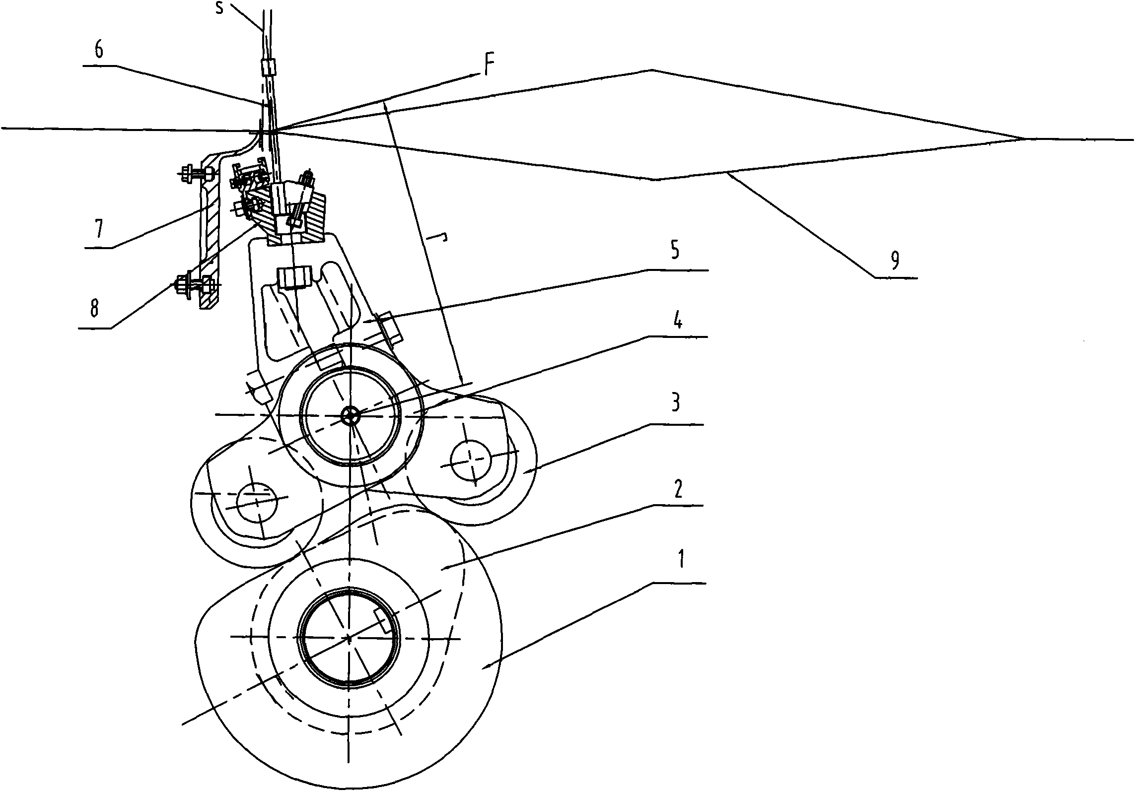 Non-inertial beating-up mechanism of weaving machine and sley motion method for implementing non-inertial beating-up