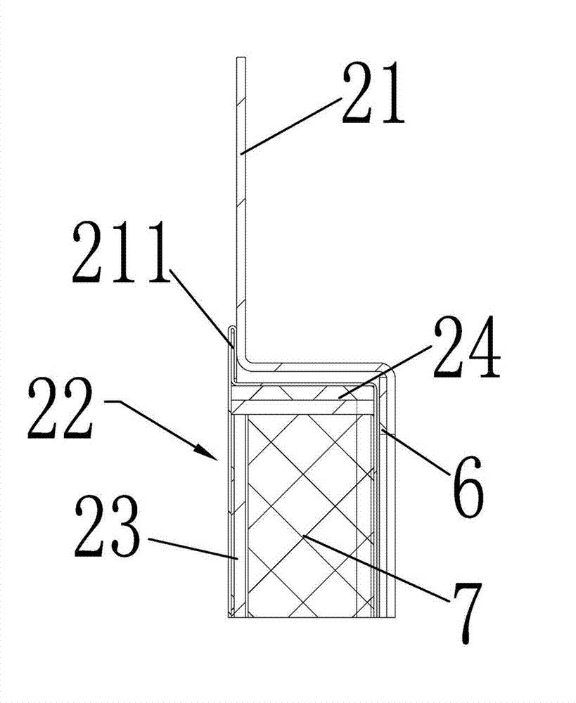 Fireproof hinged door of ship elevator