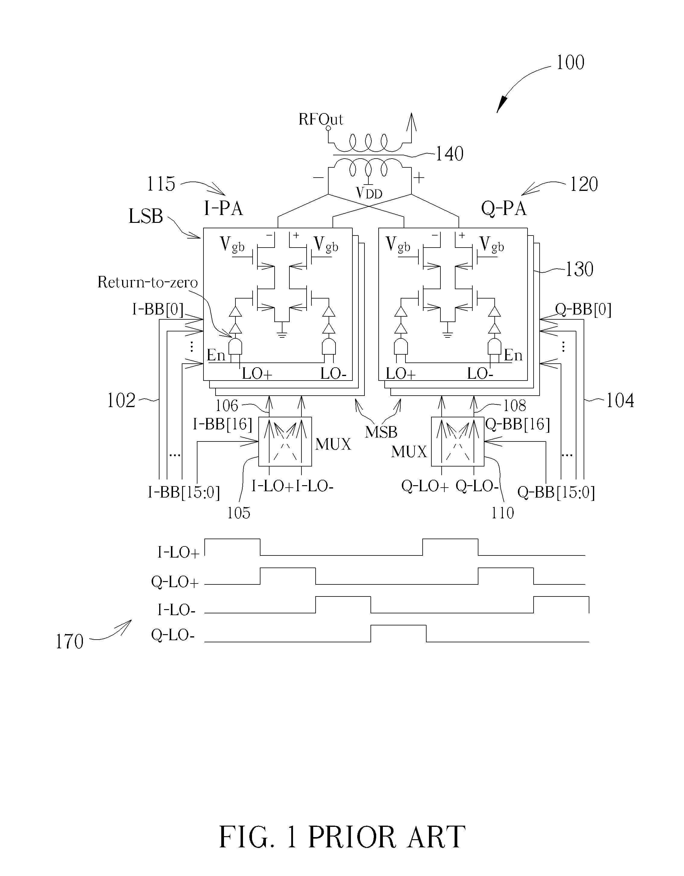 Transmitter circuit, communication unit and method for amplifying a complex quadrature signal