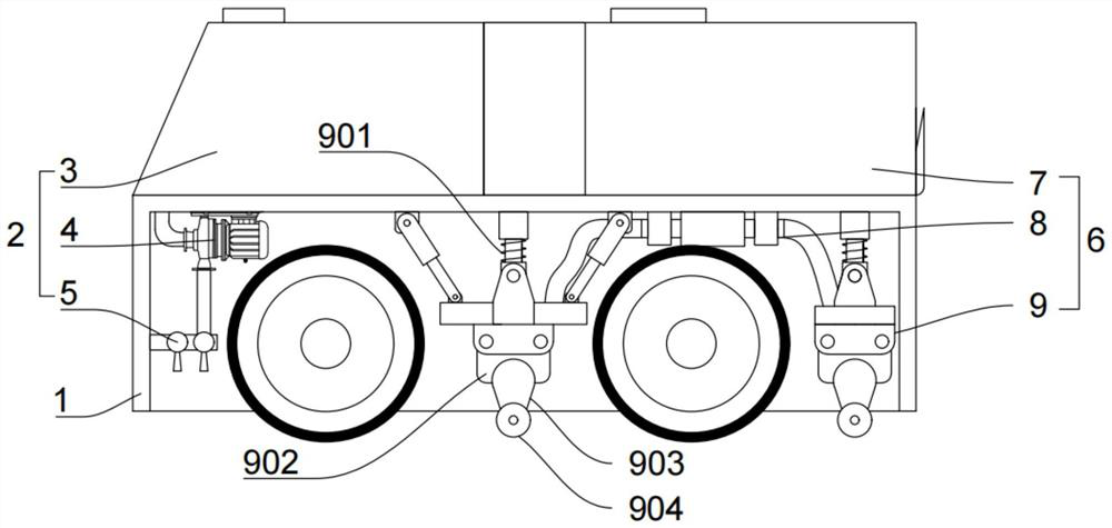 Crack filling and repairing equipment for road maintenance