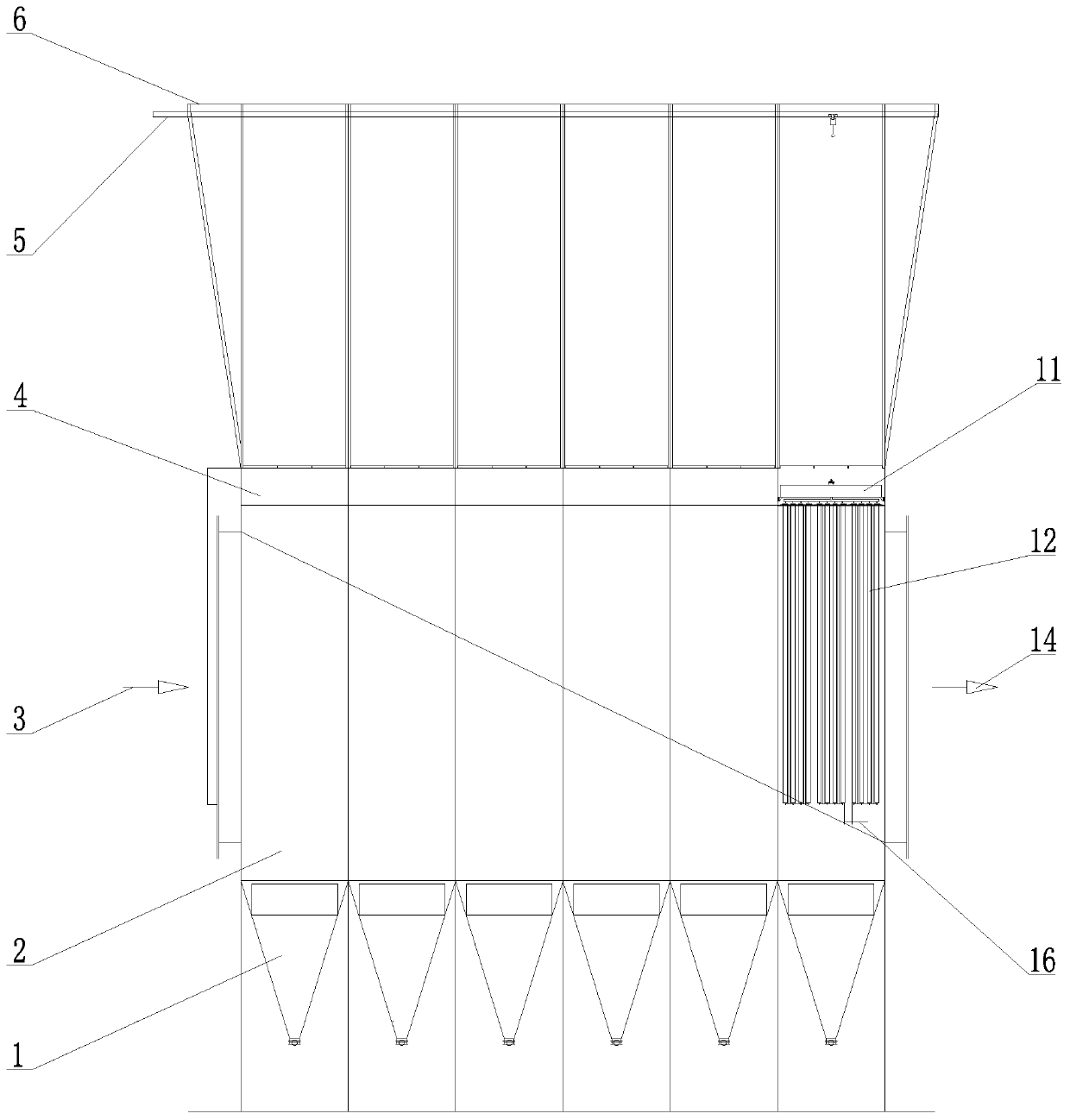 Stable ultra-low emission pulse-jet bag-type dust collector