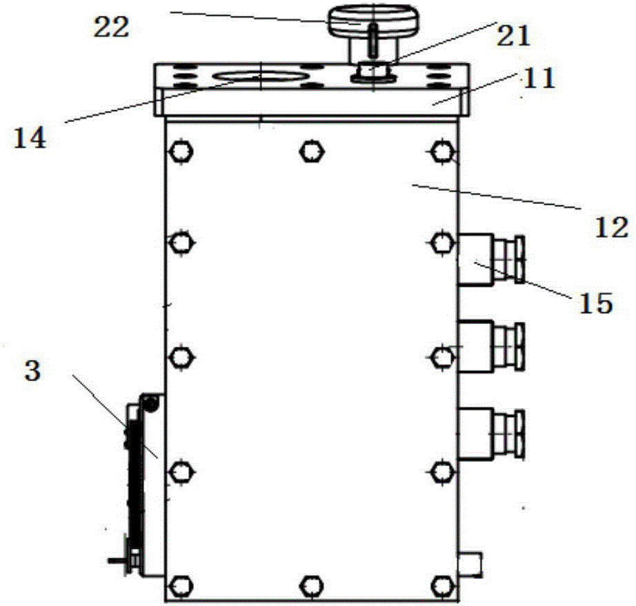 An explosion-proof type power distribution box and an explosion-proof type storage battery car