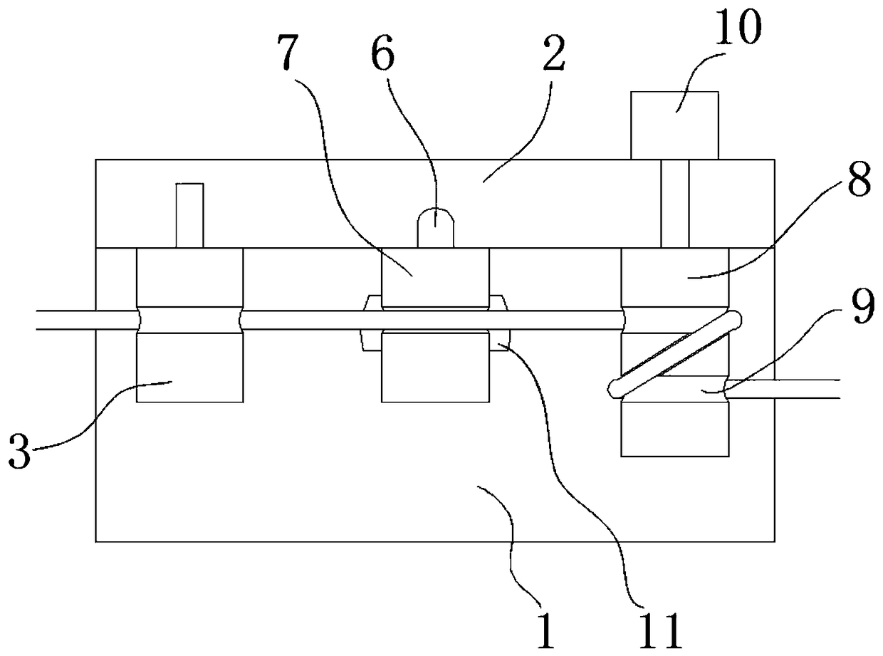 Chemical fiber silk tensioning mechanism