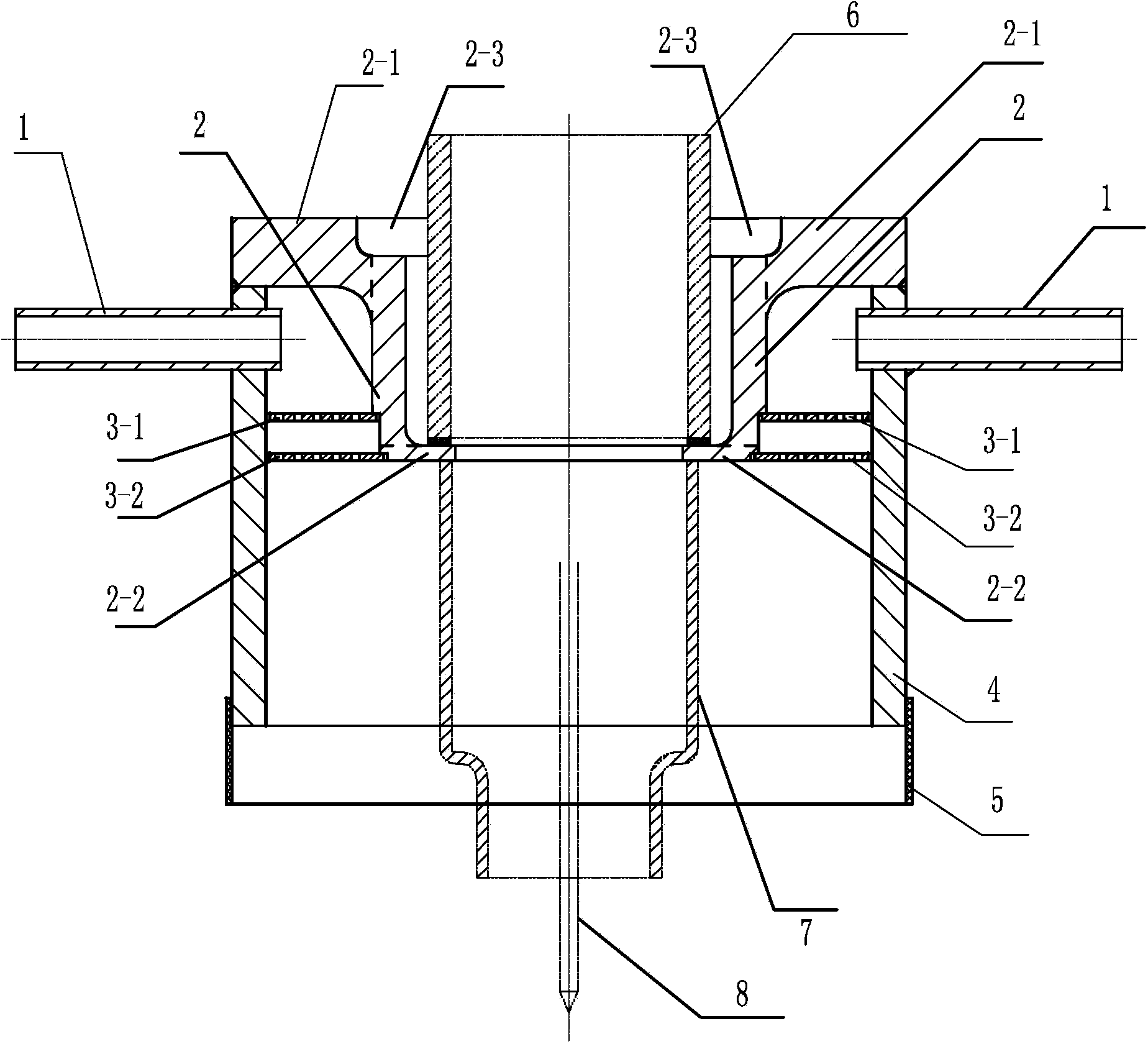 Auxiliary protection gas hood of automatic TIC welder head