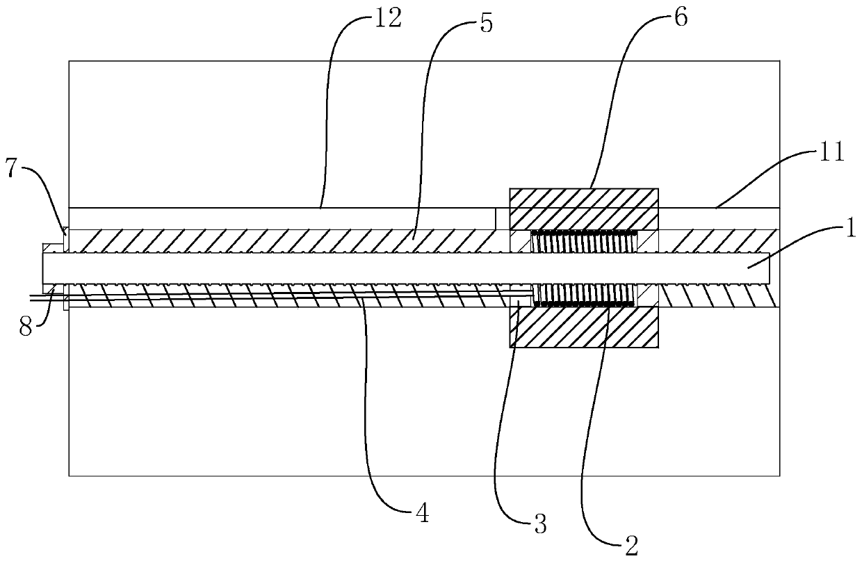 Anchor rod structure for heating curing soil body and using method thereof