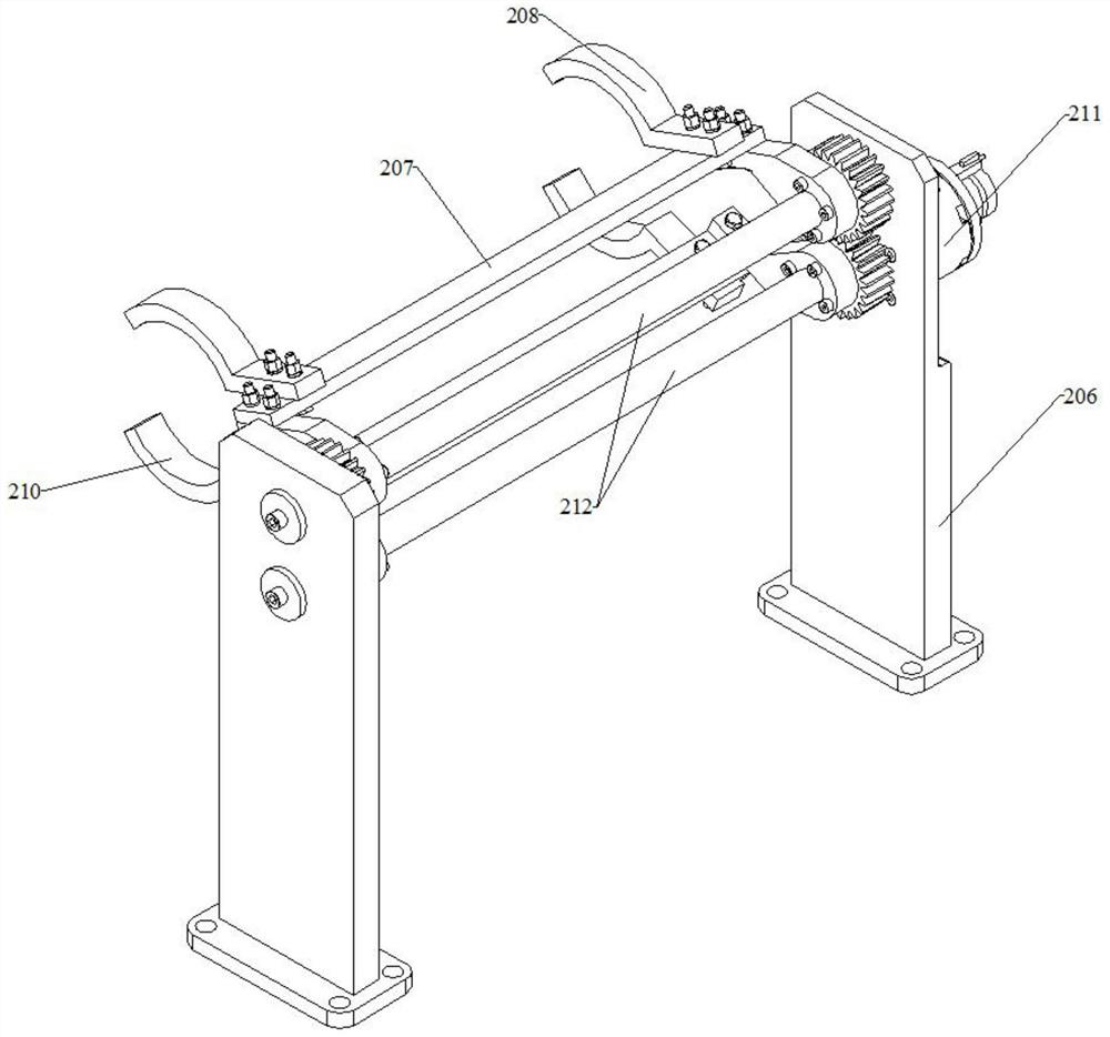 Wide roll loading and unloading mechanism, splitting machine equipment and using method of splitting machine equipment