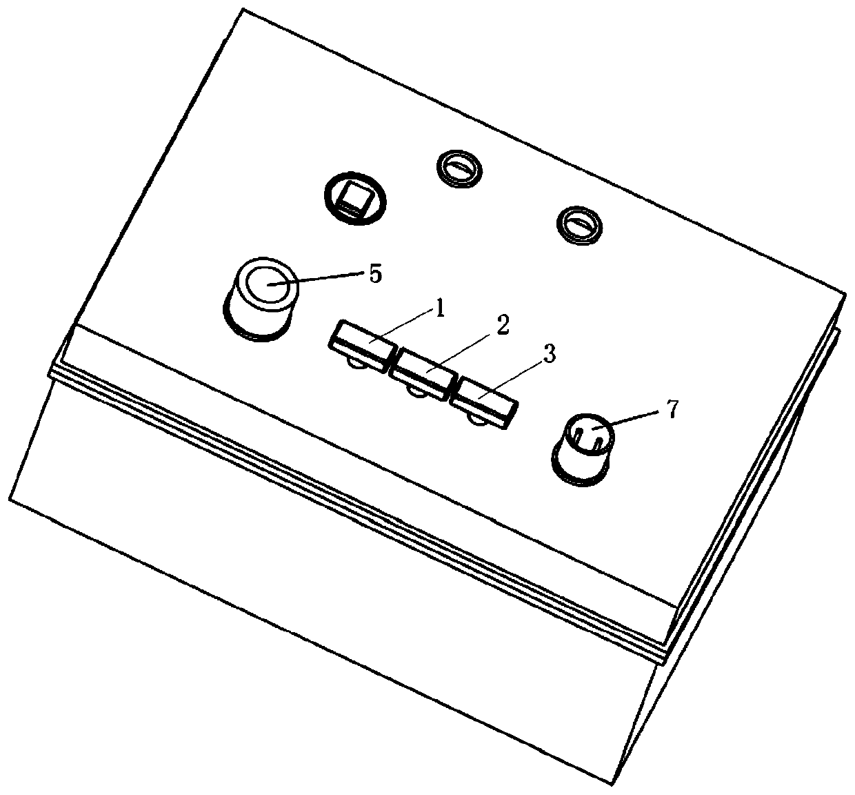 High-efficiency test device and test method for outdoor lighting lamps