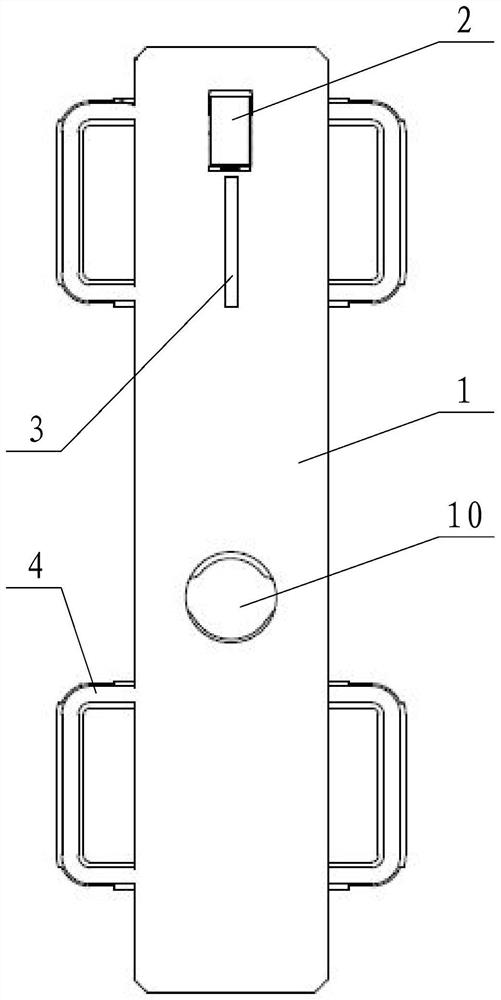 A vehicle axle angle measuring device