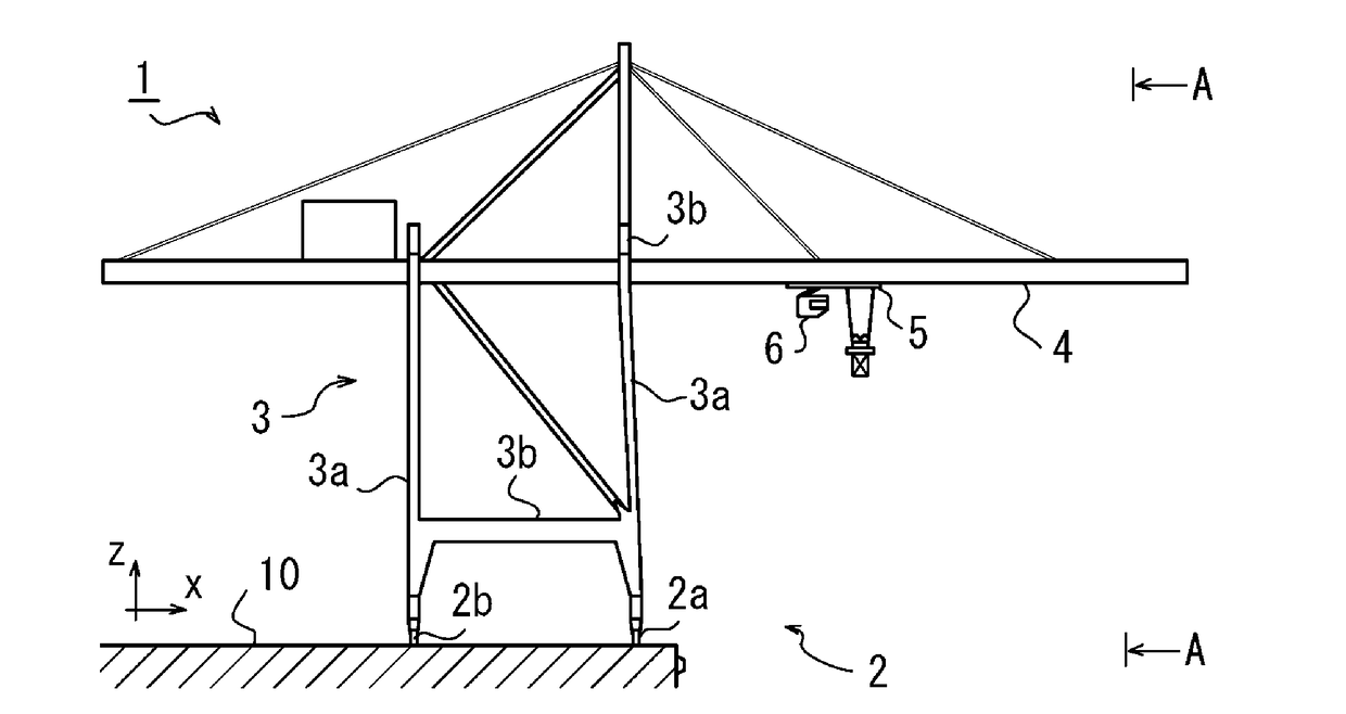 Crane, and crane control method