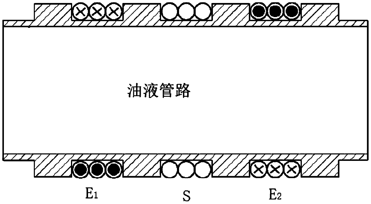 An oil metal particle detection device