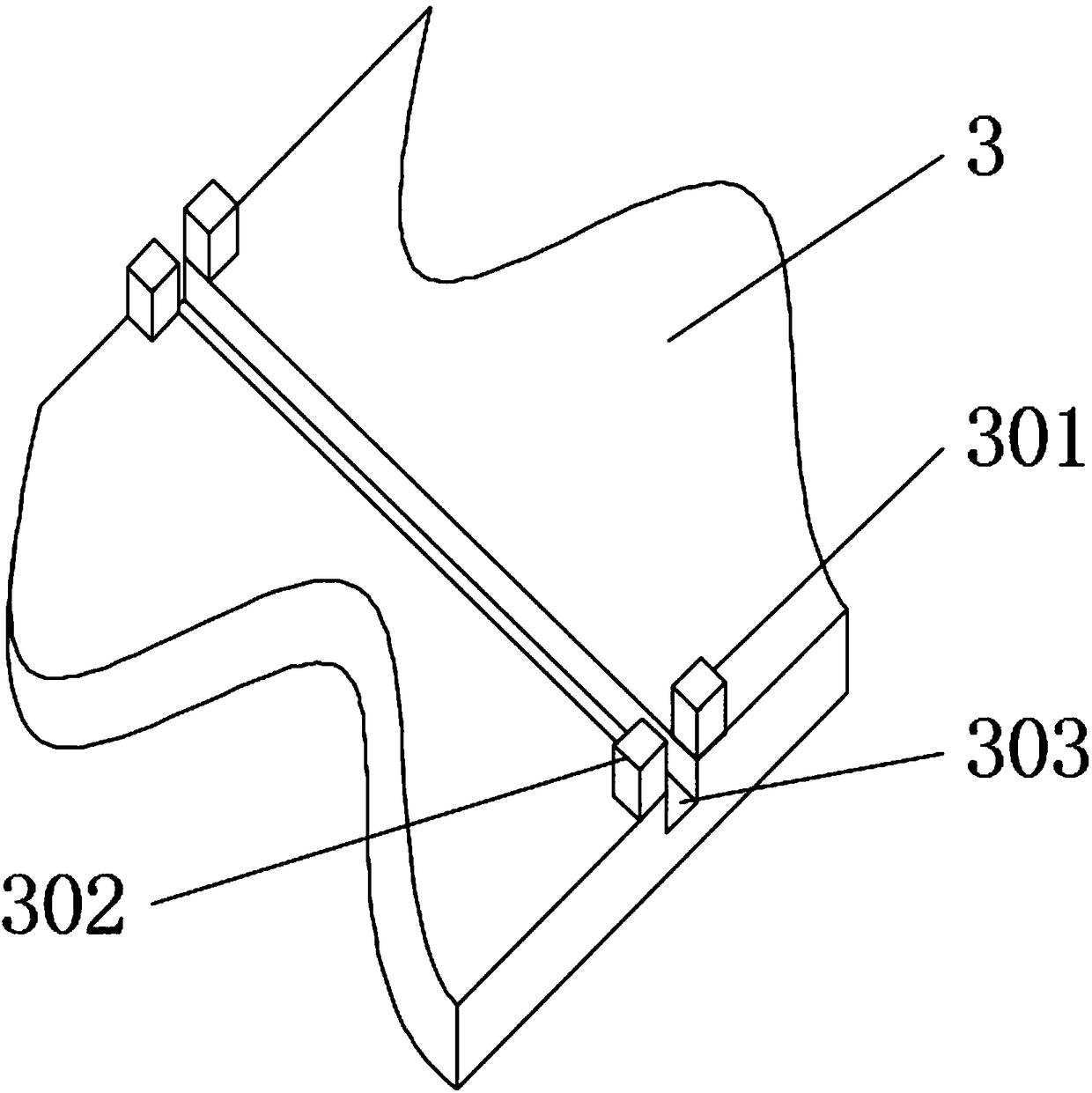 Device for spraying coating on wood