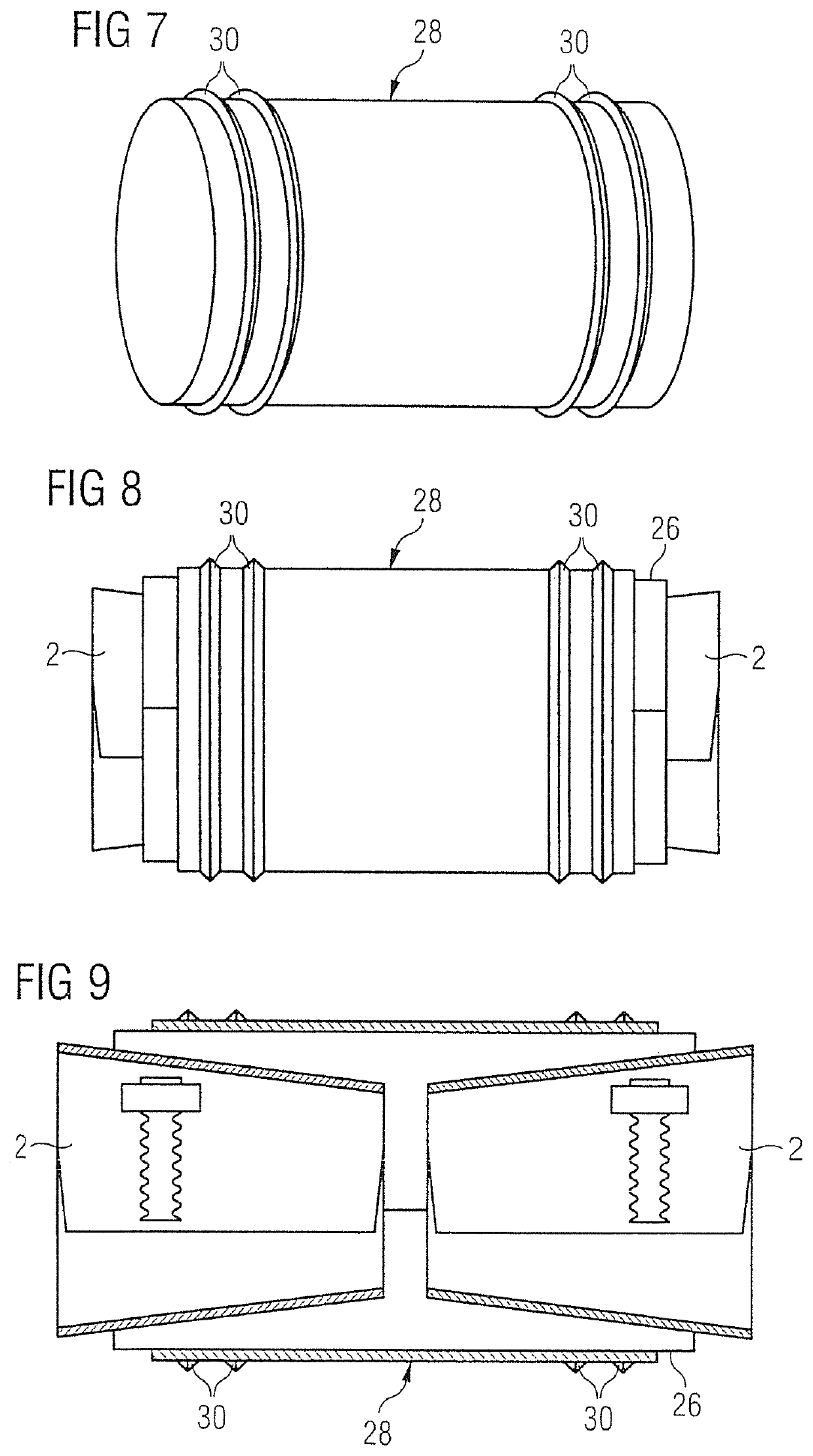 Sealing sleeve for pipe offsets