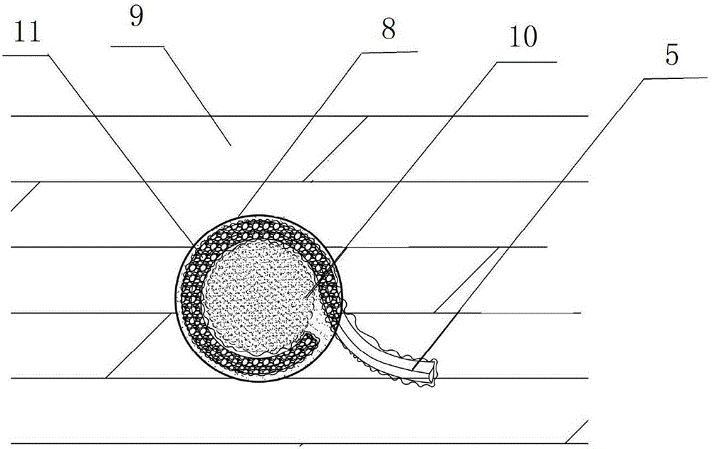 Installing method of rainwater accumulator for greening structural soil