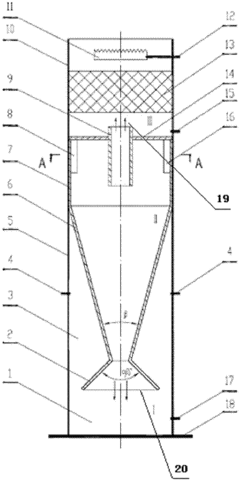 Spiral-flow type crystal phosphorous removal reactor