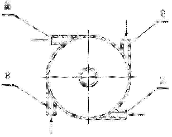 Spiral-flow type crystal phosphorous removal reactor