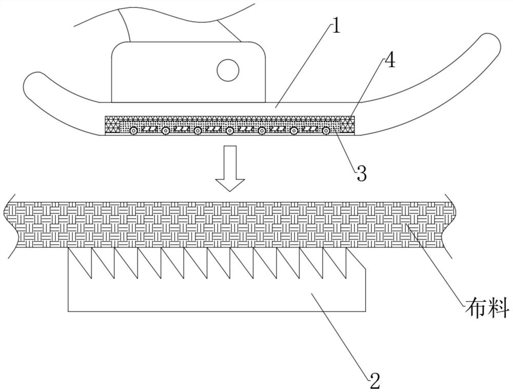 Magnetic guide synchronous type sewing machine feeding mechanism and using method thereof