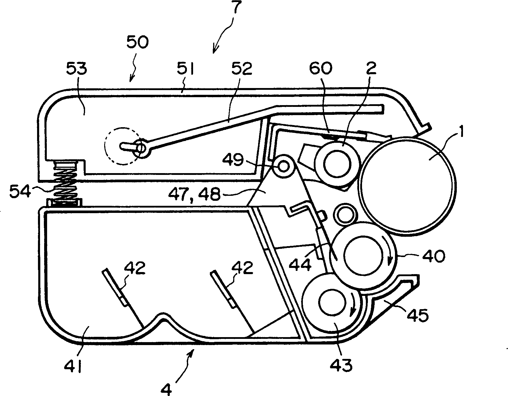 Process-box, electronic photosensitive drum, electronography device and color electronography device