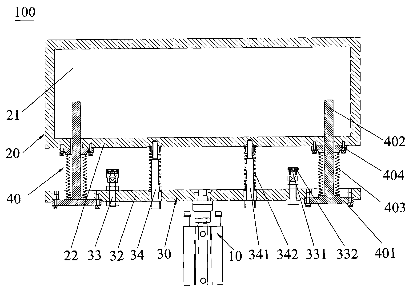 Supporting mechanism and automatic elevating device having same