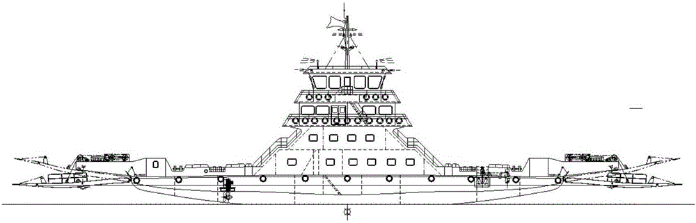 Vehicle-passenger ferry provided with energy storage unit type hybrid electric propelling system