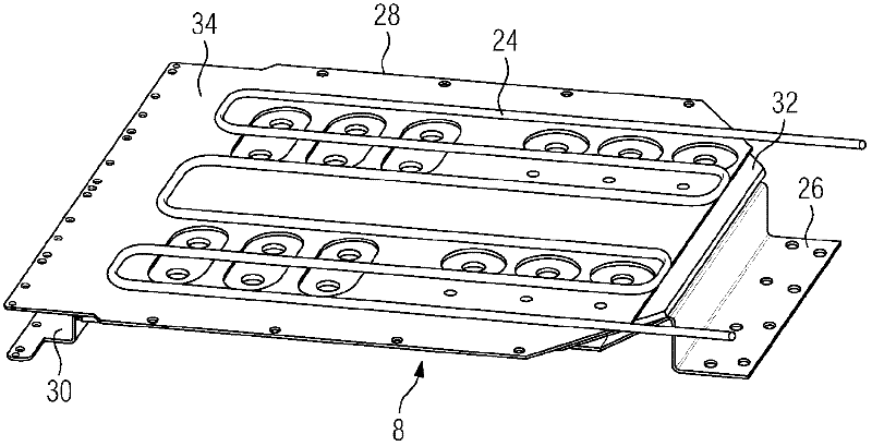 Rectifier module with cooled busbar