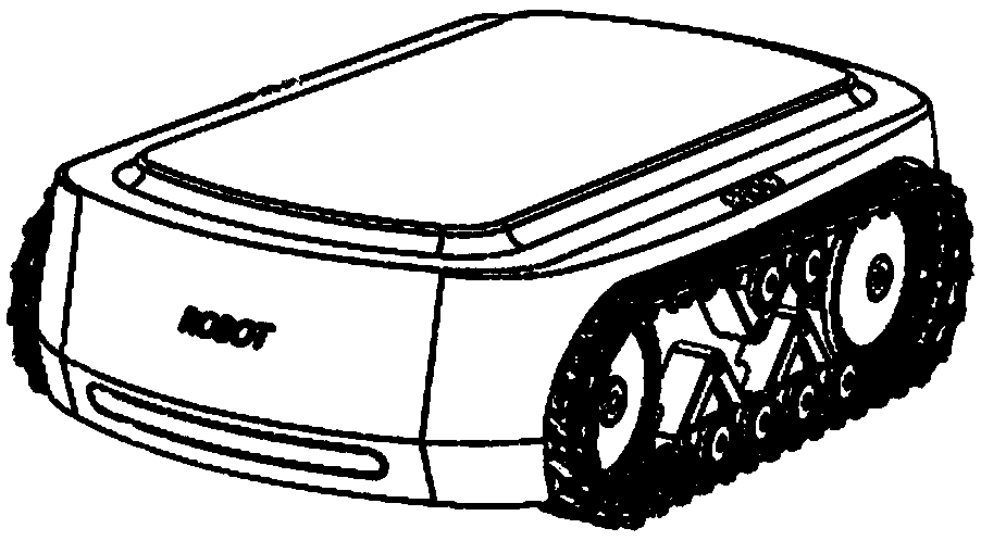 Crawler pavement autonomous detection robot system and detection method