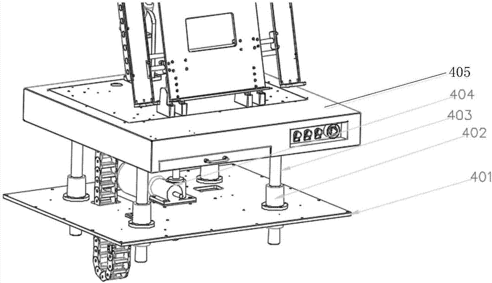 Lifting detection device applicable to large-size LCM module