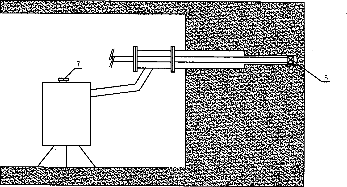 Wind pressure air drilling equipment in downhole soft outbursting coal bed and process matched therewith