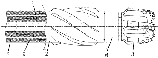 pdc drill tool with eccentric oscillating rotation