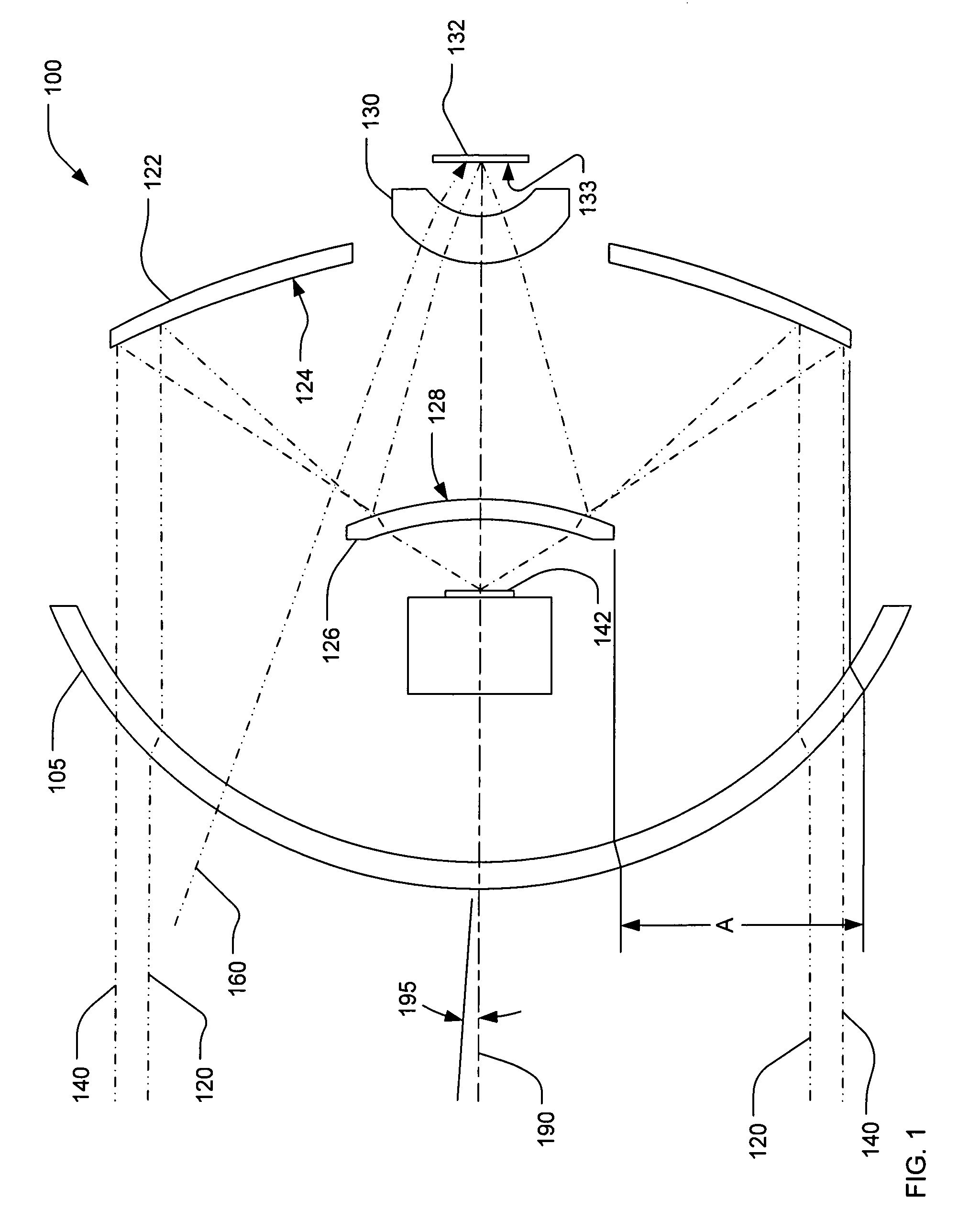 Multimode seeker system with RF transparent stray light baffles